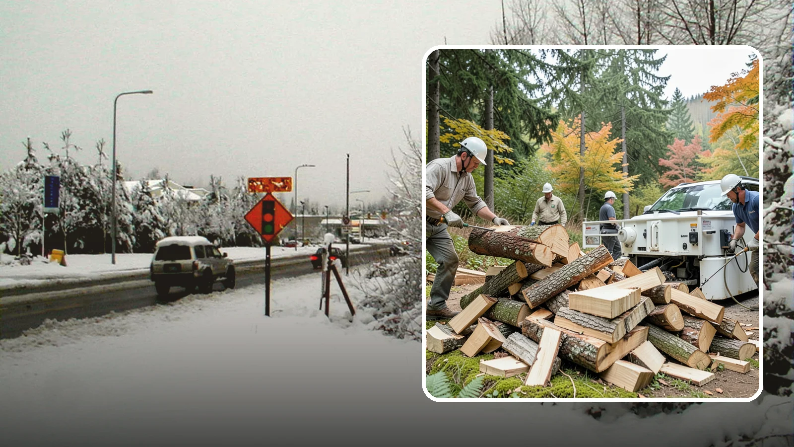 Firewood Splitting in Newcastle, King County, WA - Firewood splitting that opens up rounds for faster drying and easier handling.