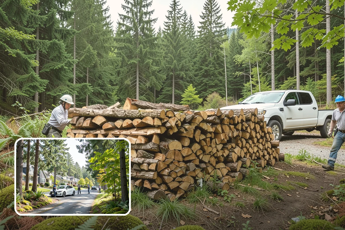 Firewood Splitting in Normandy Park, King County, WA - Splitting speeds up drying in a damp climate