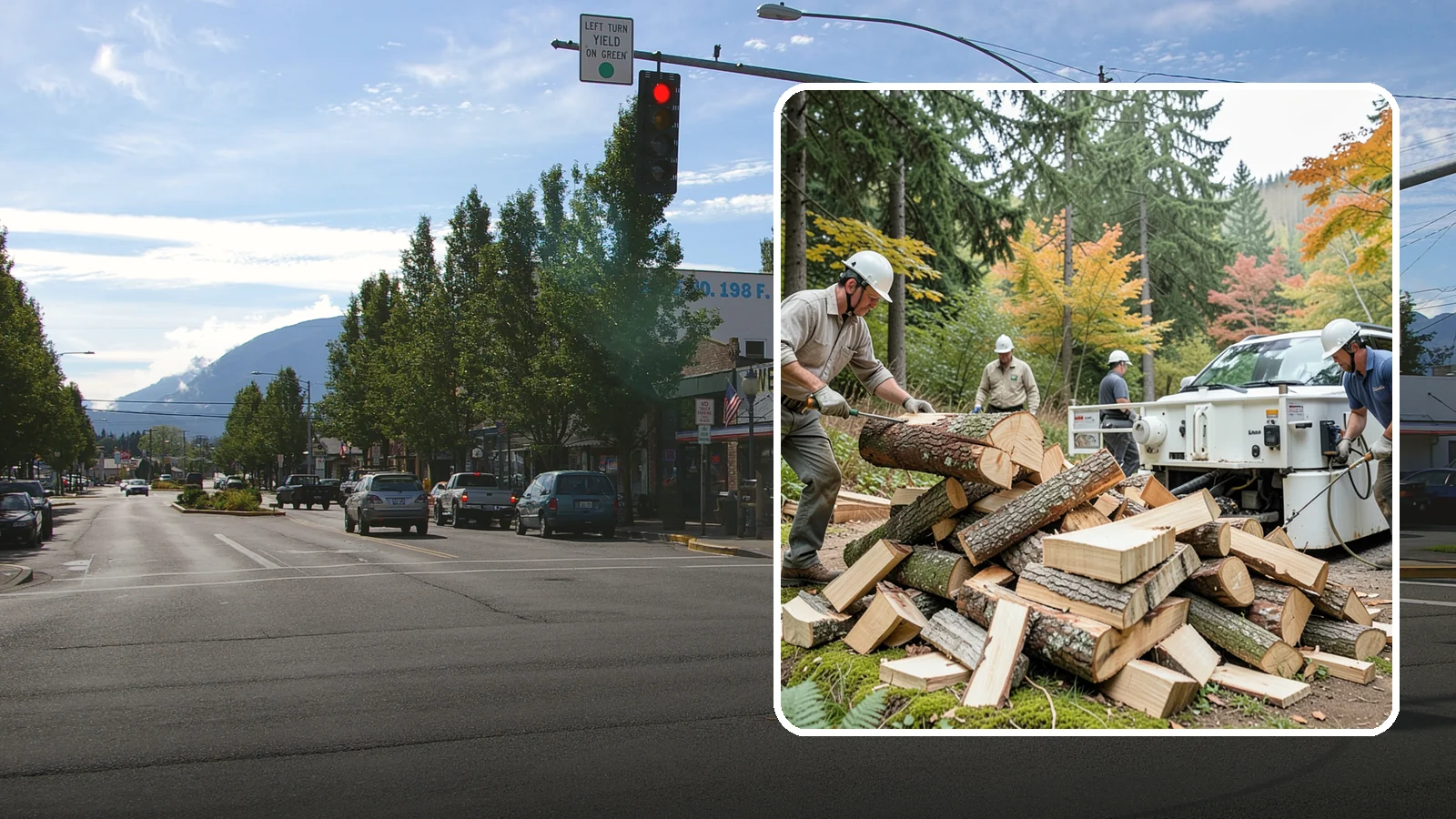 Firewood Splitting in North Bend, King County, WA - Firewood splitting that opens up rounds for faster drying and easier handling.