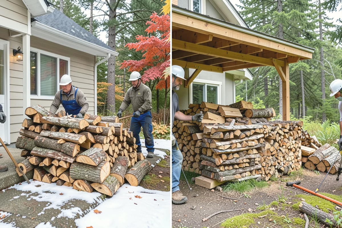 Firewood Splitting in North Bend, King County, WA - Discuss your preferred split size and volume