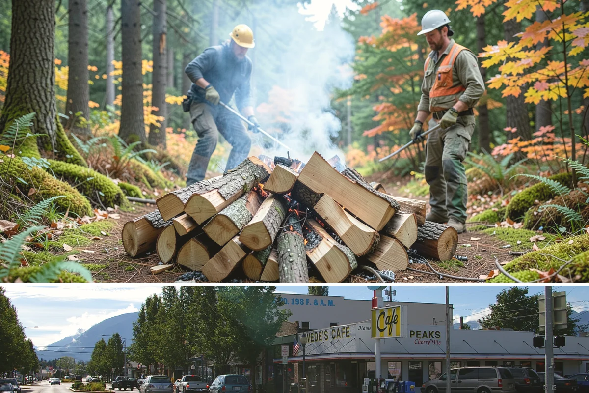 Firewood Splitting in North Bend, King County, WA - Split in the spring so the wood has the warm, drier months to finish seasoning.