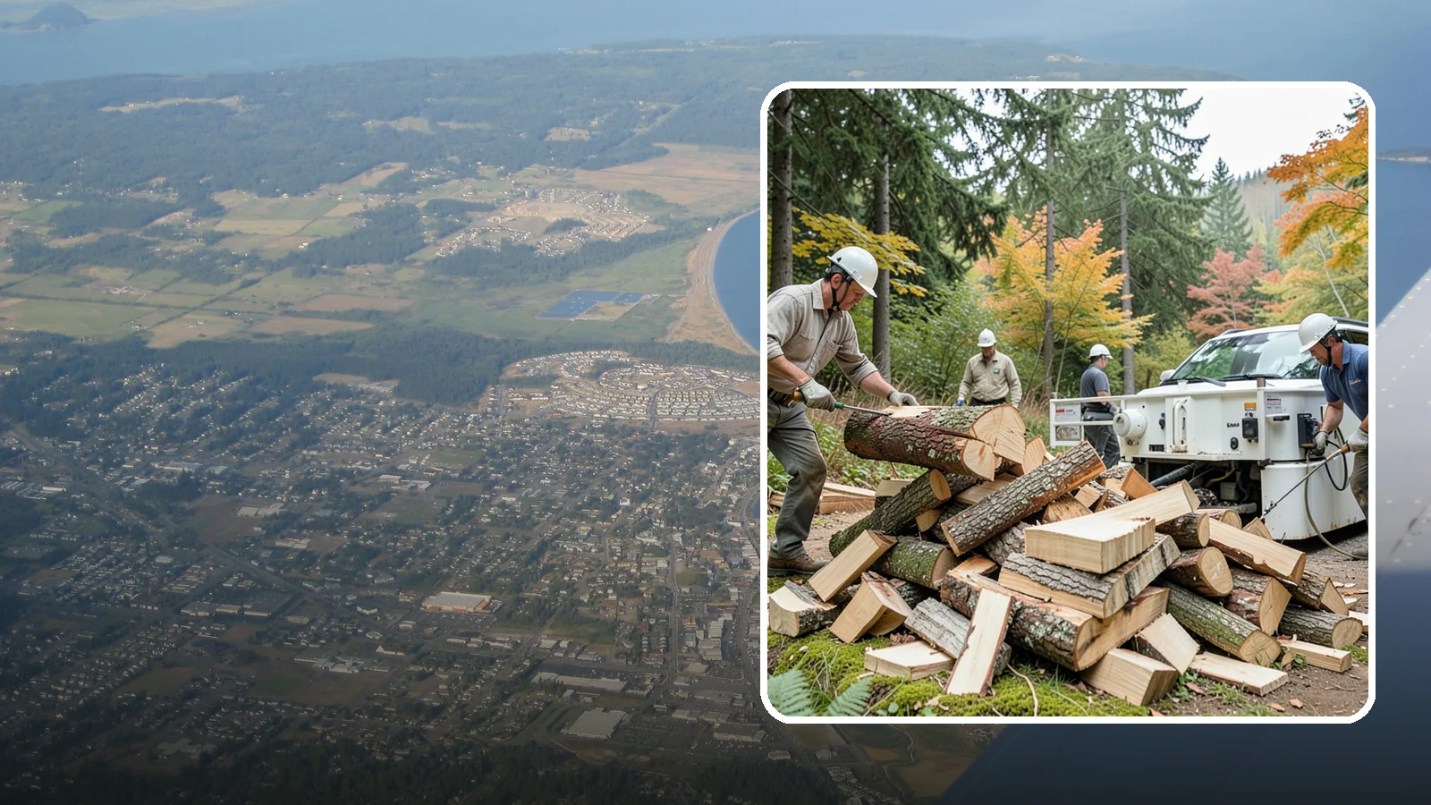 Firewood Splitting in Oak Harbor, Island County, WA - Firewood splitting that opens up rounds for faster drying and easier handling.
