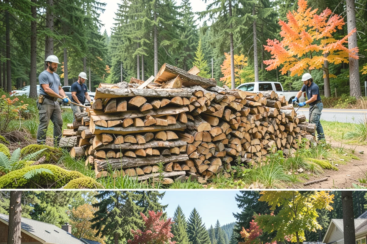 Firewood Splitting in Orting, Pierce County, WA - Split in the spring so the wood has the warm, drier months to finish seasoning.