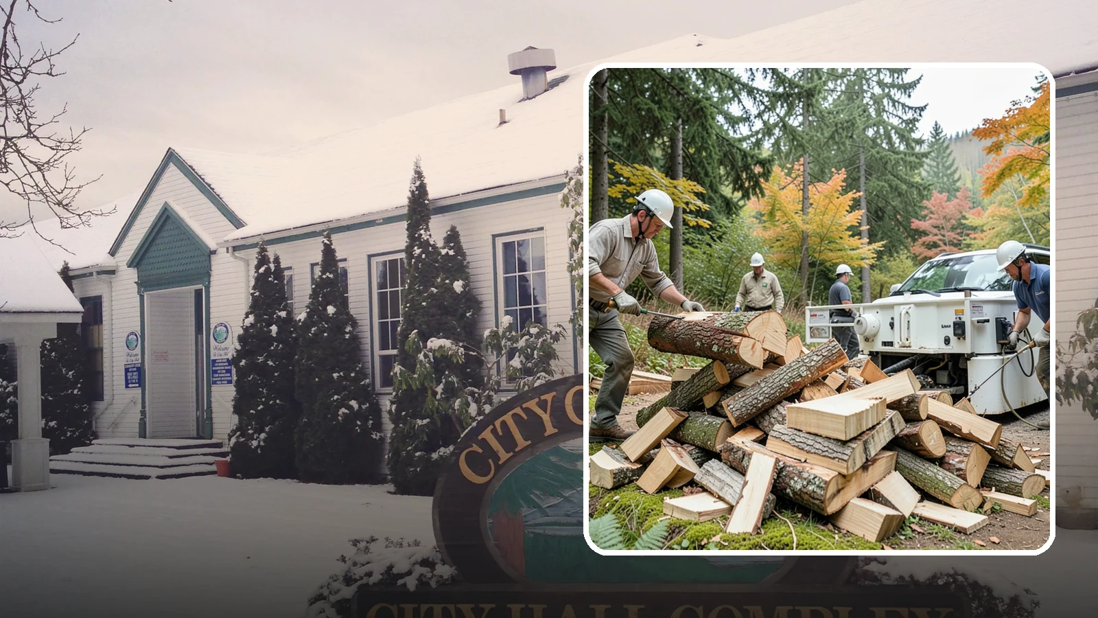 Firewood Splitting in Pacific, King County, WA - Firewood splitting that opens up rounds for faster drying and easier handling.