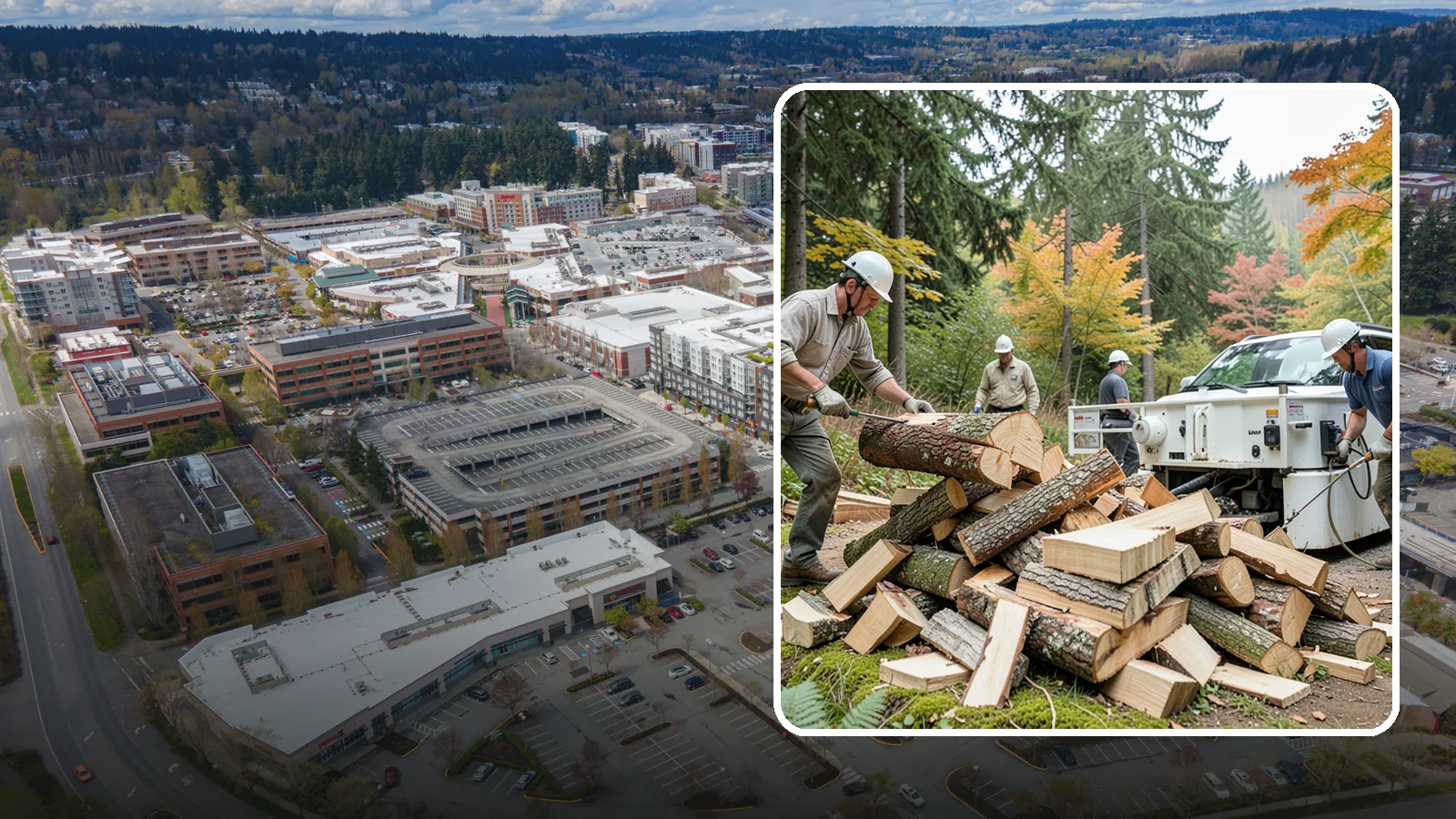 Firewood Splitting in Redmond, King County, WA - Firewood splitting that opens up rounds for faster drying and easier handling.