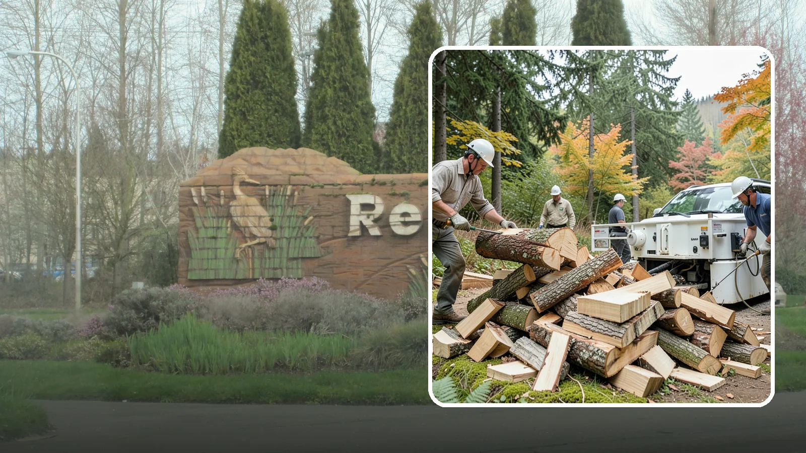 Firewood Splitting in Renton, King County, WA - Firewood splitting that opens up rounds for faster drying and easier handling.