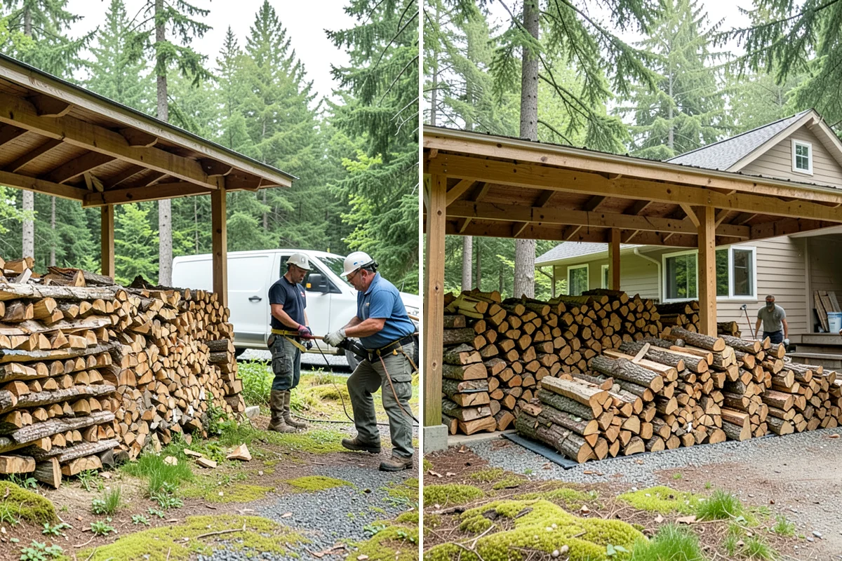 Firewood Splitting in SeaTac, WA - Discuss your preferred split size and volume