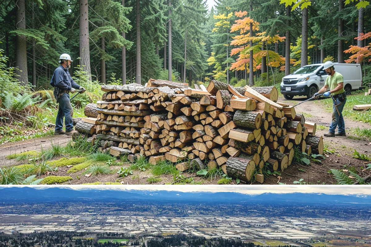 Firewood Splitting in SeaTac, WA - Split in the spring so the wood has the warm, drier months to finish seasoning.