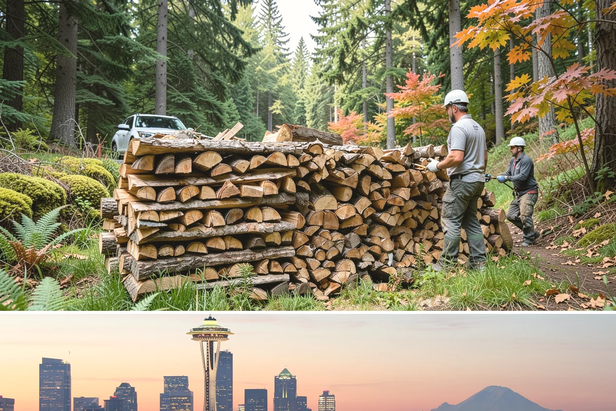 Firewood Splitting in Seattle, King County, WA - Split in the spring so the wood has the warm, drier months to finish seasoning.