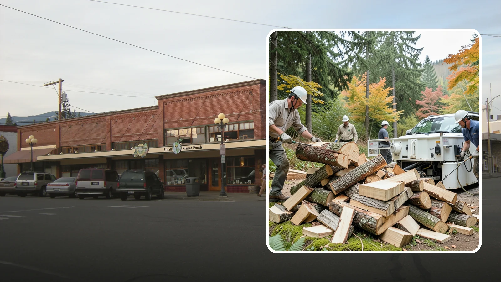 Firewood Splitting in Sedro-Woolley, Skagit County, WA - Firewood splitting that opens up rounds for faster drying and easier handling.