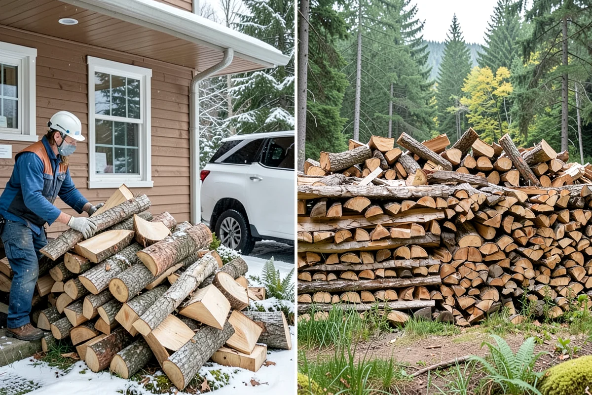 Firewood Splitting in Shoreline, King County, WA - Discuss your preferred split size and volume