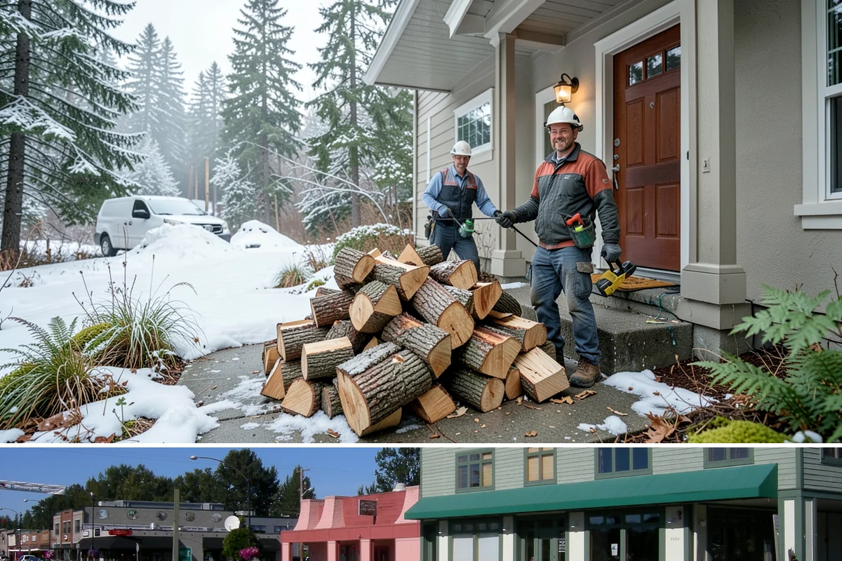 Firewood Splitting in Snoqualmie, King County, WA - Split in the spring so the wood has the warm, drier months to finish seasoning.