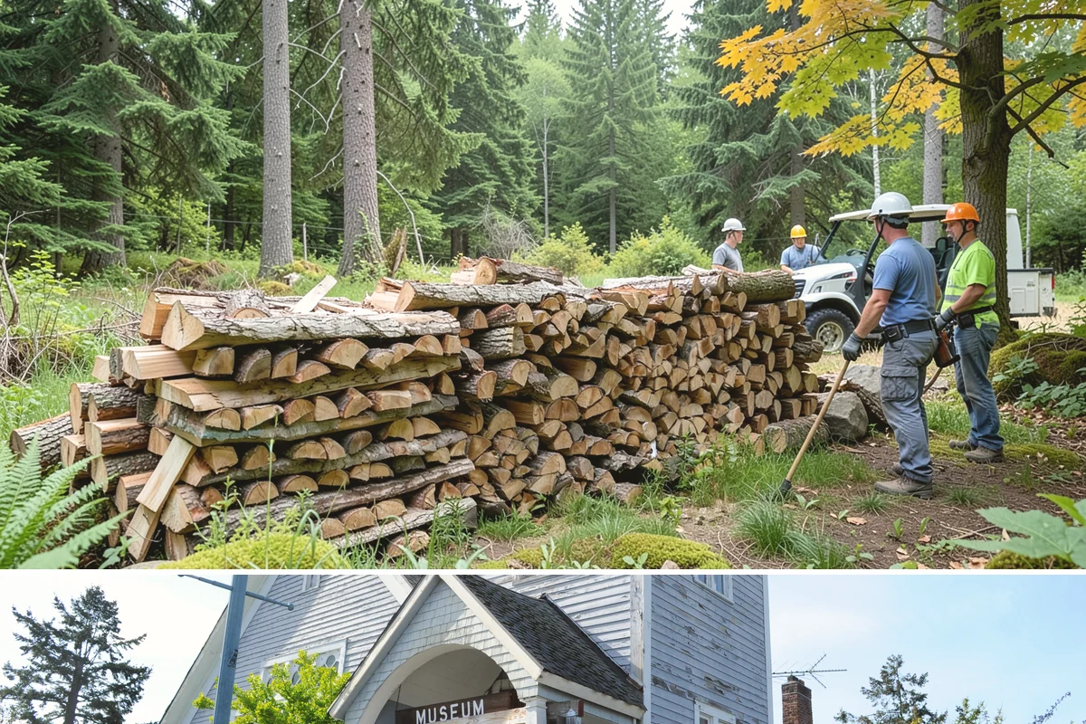 Firewood Splitting in Steilacoom, Pierce County, WA - Split in the spring so the wood has the warm, drier months to finish seasoning.