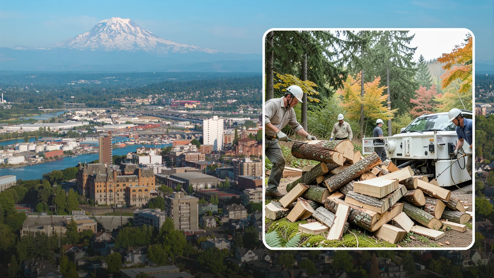Firewood Splitting in Tacoma, Pierce County, WA - Firewood splitting that opens up rounds for faster drying and easier handling.