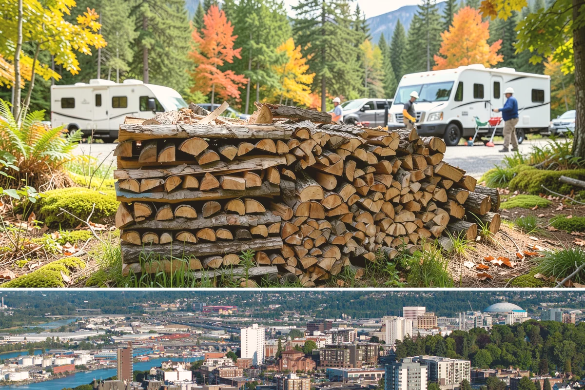 Firewood Splitting in Tacoma, Pierce County, WA - Split in the spring so the wood has the warm, drier months to finish seasoning.