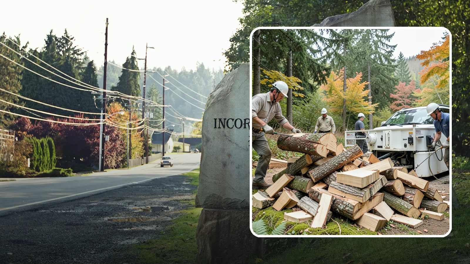 Firewood Splitting in Wilkeson, Pierce County, WA - Firewood splitting that opens up rounds for faster drying and easier handling.