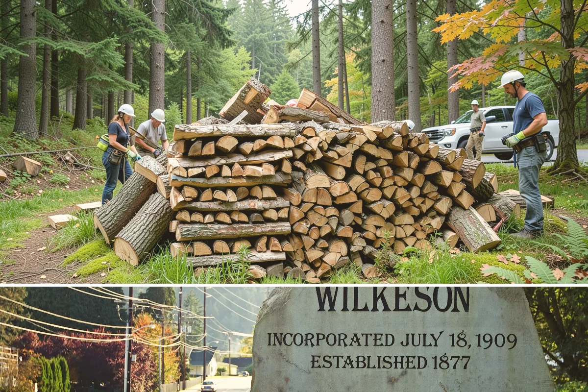 Firewood Splitting in Wilkeson, Pierce County, WA - Split in the spring so the wood has the warm, drier months to finish seasoning.