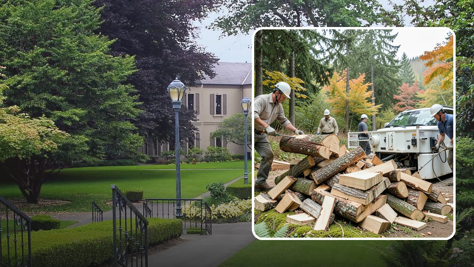 Firewood Splitting in Woodinville, King County, WA - Firewood splitting that opens up rounds for faster drying and easier handling.