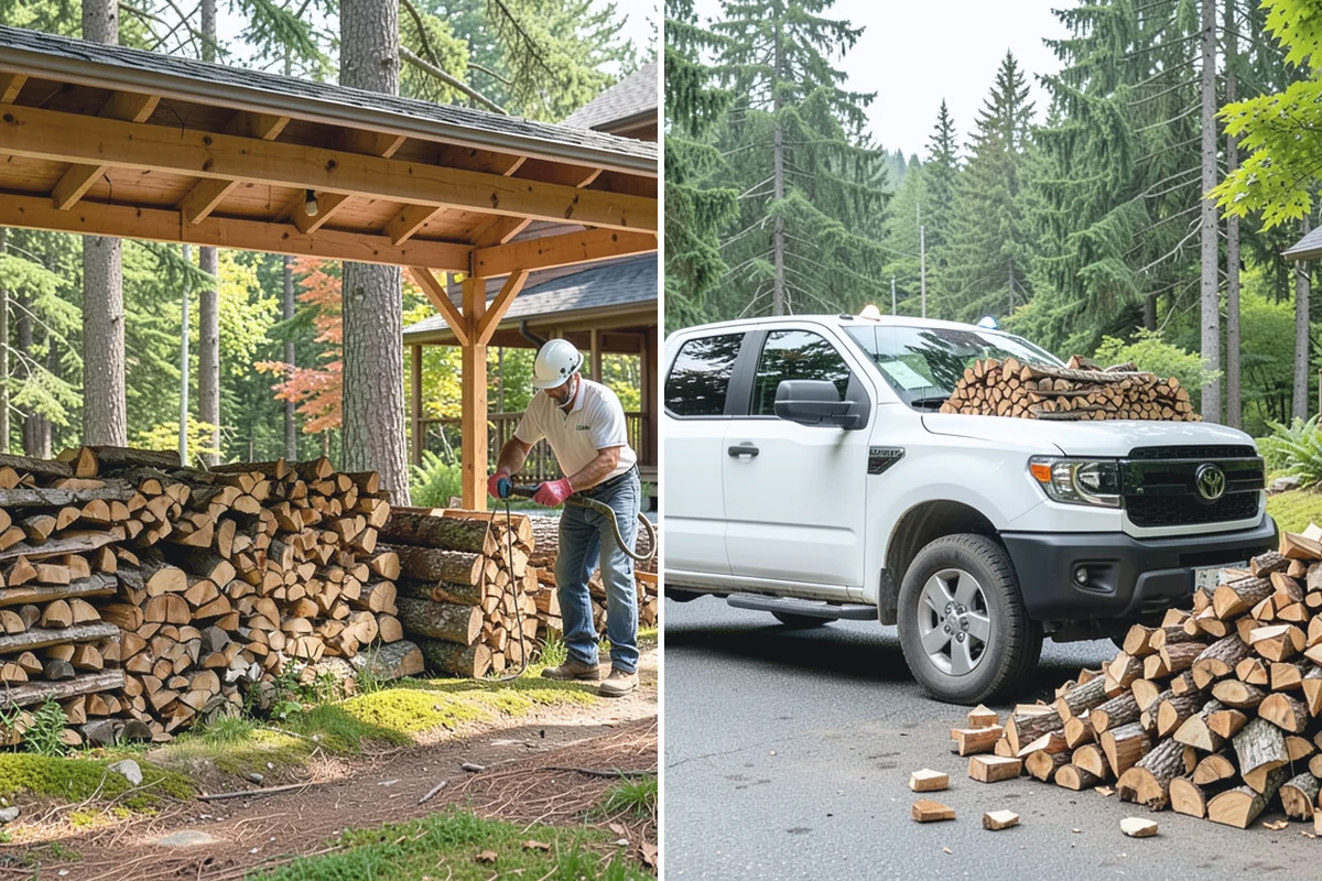 Firewood Splitting in Woodinville, King County, WA - Discuss your preferred split size and volume