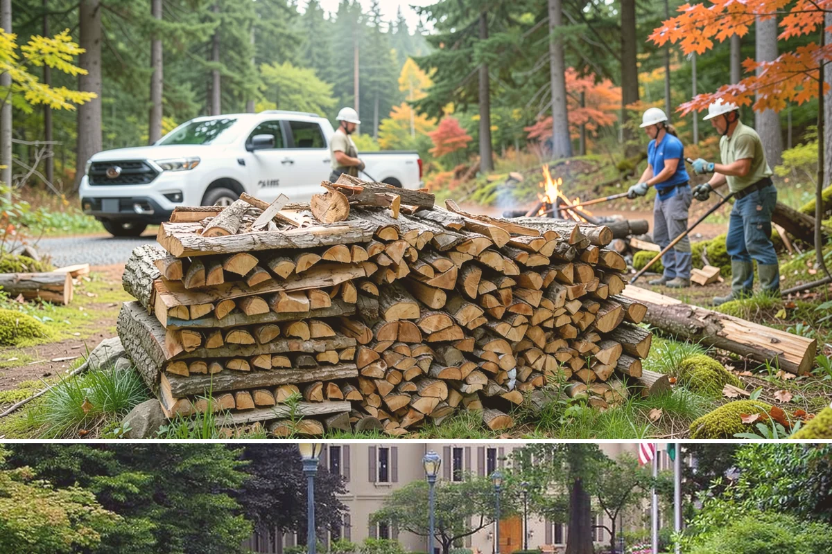 Firewood Splitting in Woodinville, King County, WA - Split in the spring so the wood has the warm, drier months to finish seasoning.