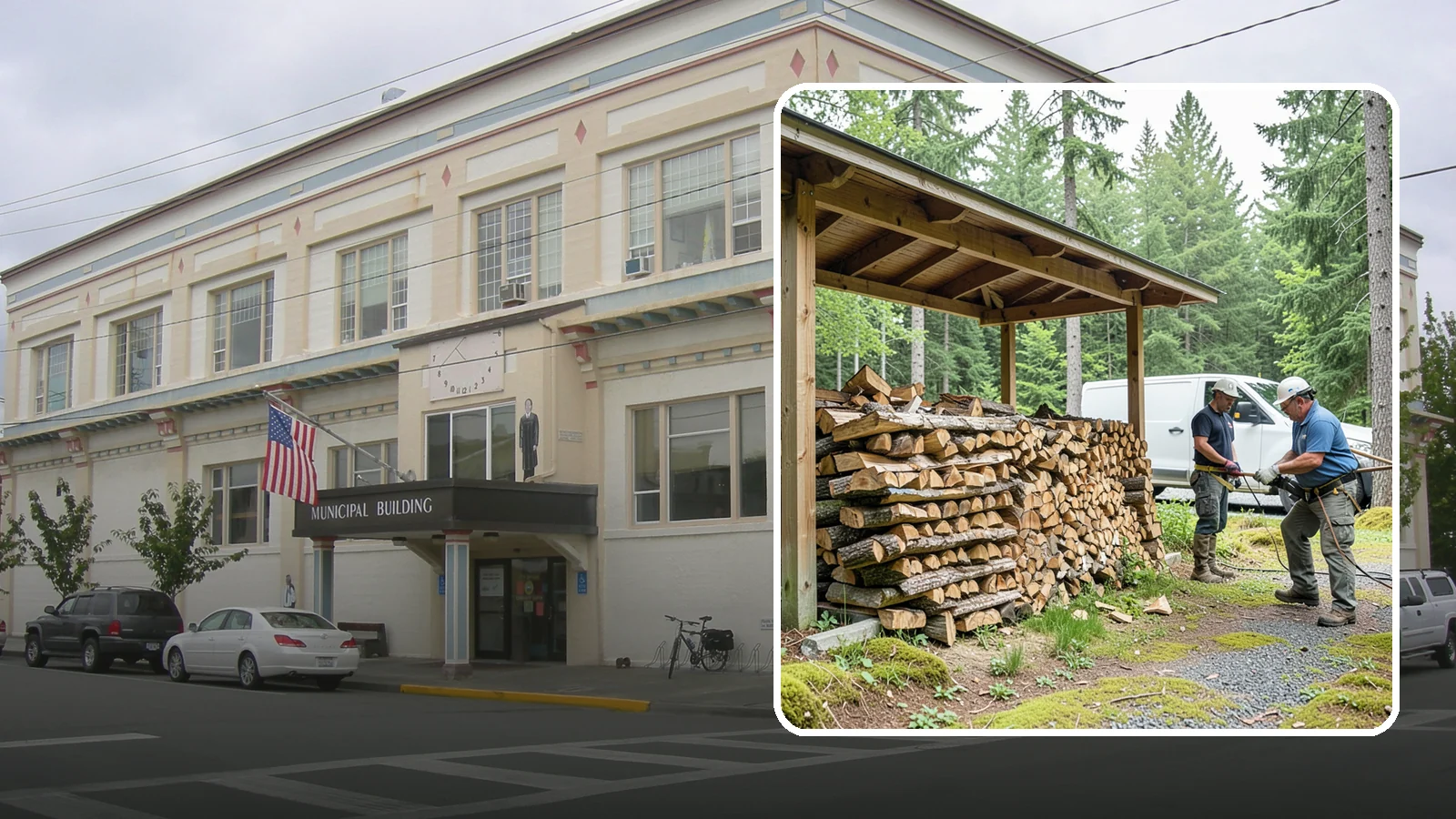 Firewood Stacking Service in Anacortes, Skagit County, WA - Our firewood stacking service neatly and securely stacks your delivered wood so it seasons well and stays easy to access.
