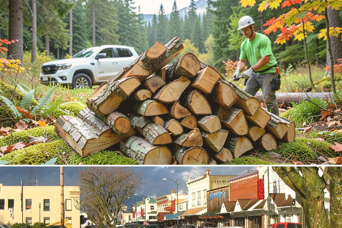 Firewood Stacking Service in Arlington, Snohomish County, WA - Valuable in spring and summer when proper stacking maximizes seasoning before winter.