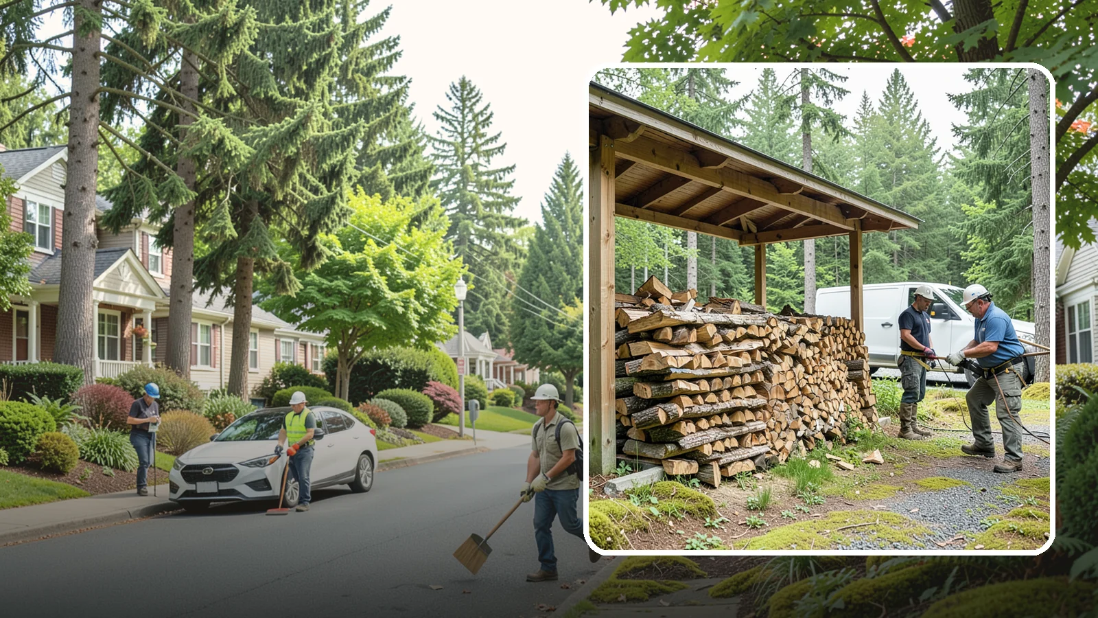 Firewood Stacking Service in Beaux Arts Village, King County, WA - Our firewood stacking service neatly and securely stacks your delivered wood so it seasons well and stays easy to access.