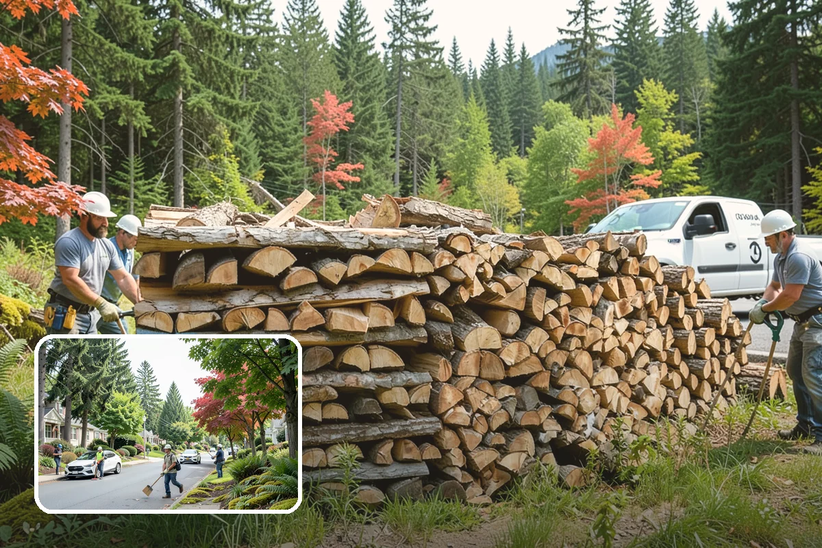Firewood Stacking Service in Beaux Arts Village, King County, WA - Saves you the time and labor of stacking