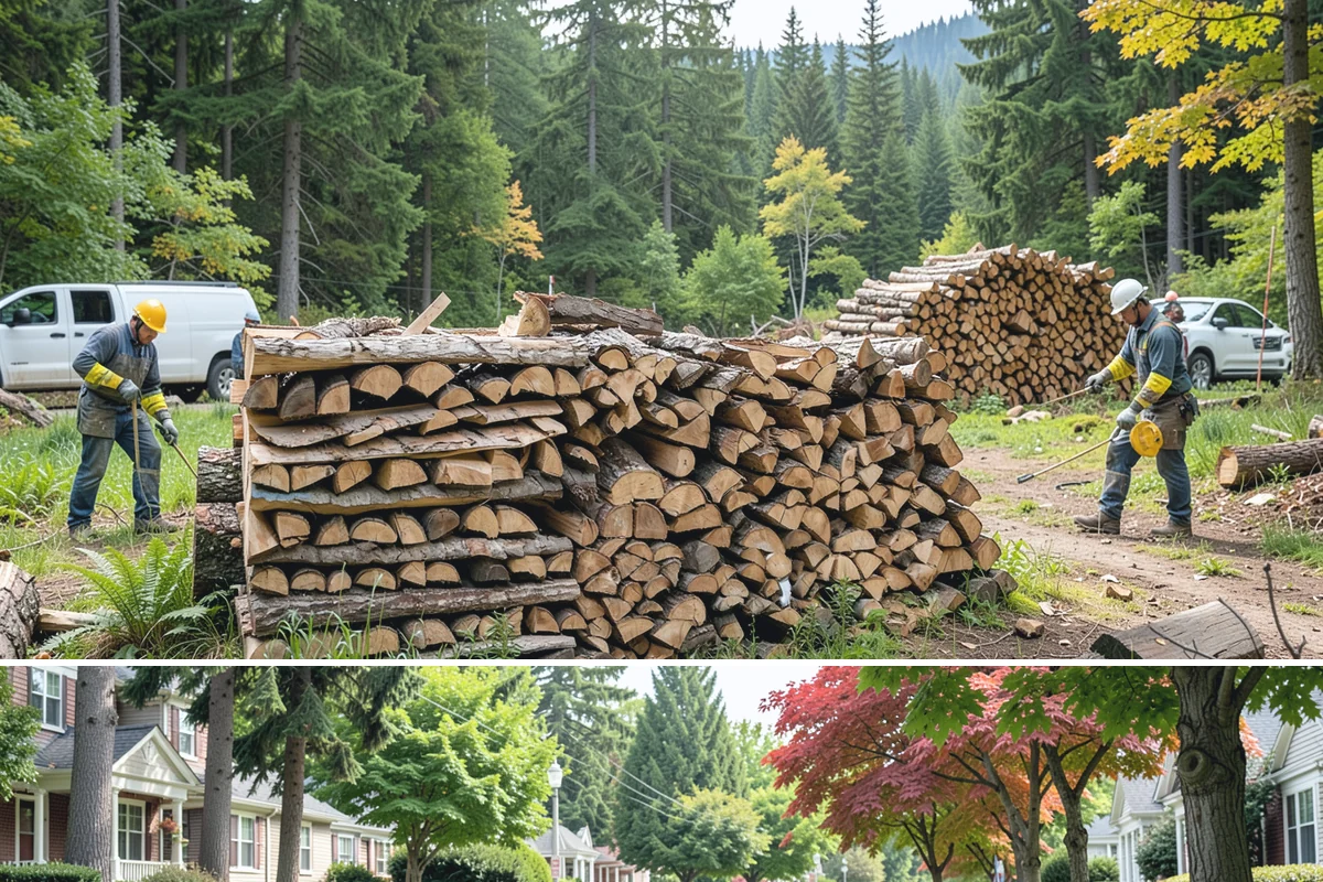 Firewood Stacking Service in Beaux Arts Village, King County, WA - Valuable in spring and summer when proper stacking maximizes seasoning before winter.
