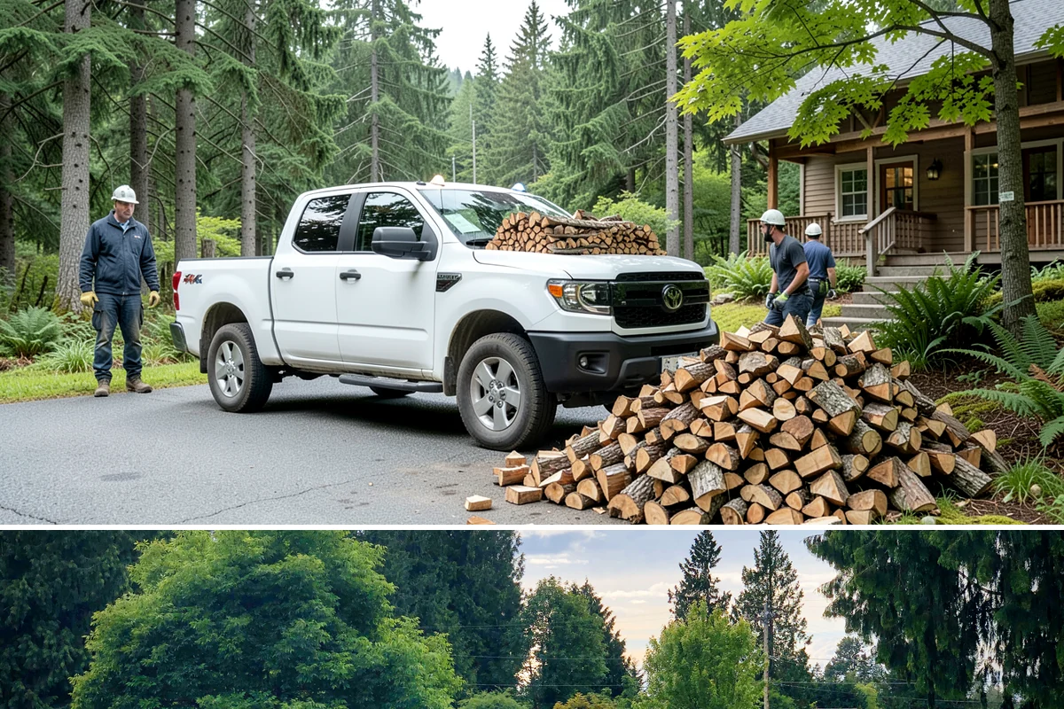 Firewood Stacking Service in Bonney Lake, Pierce County, WA - Valuable in spring and summer when proper stacking maximizes seasoning before winter.