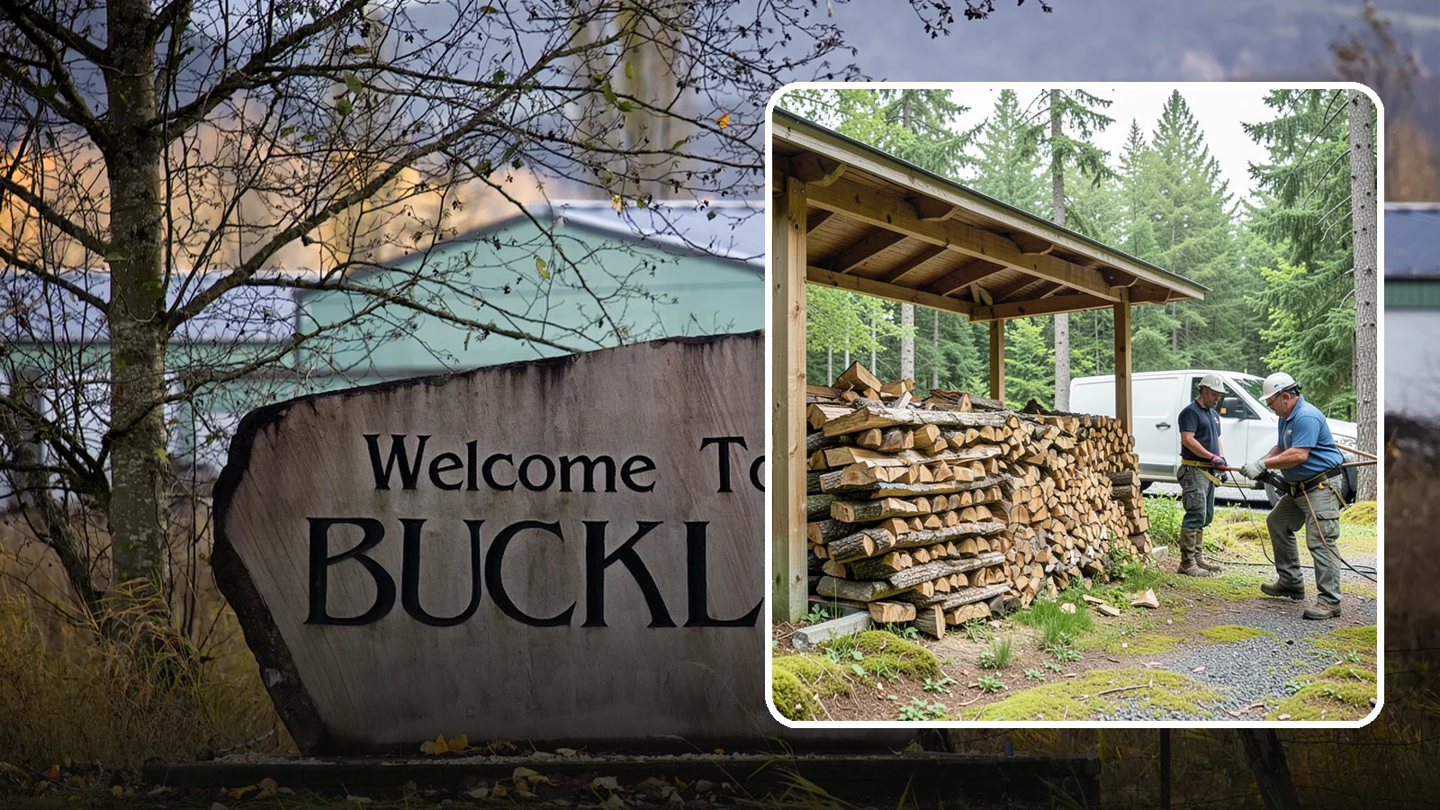 Firewood Stacking Service in Buckley, Pierce County, WA - Our firewood stacking service neatly and securely stacks your delivered wood so it seasons well and stays easy to access.