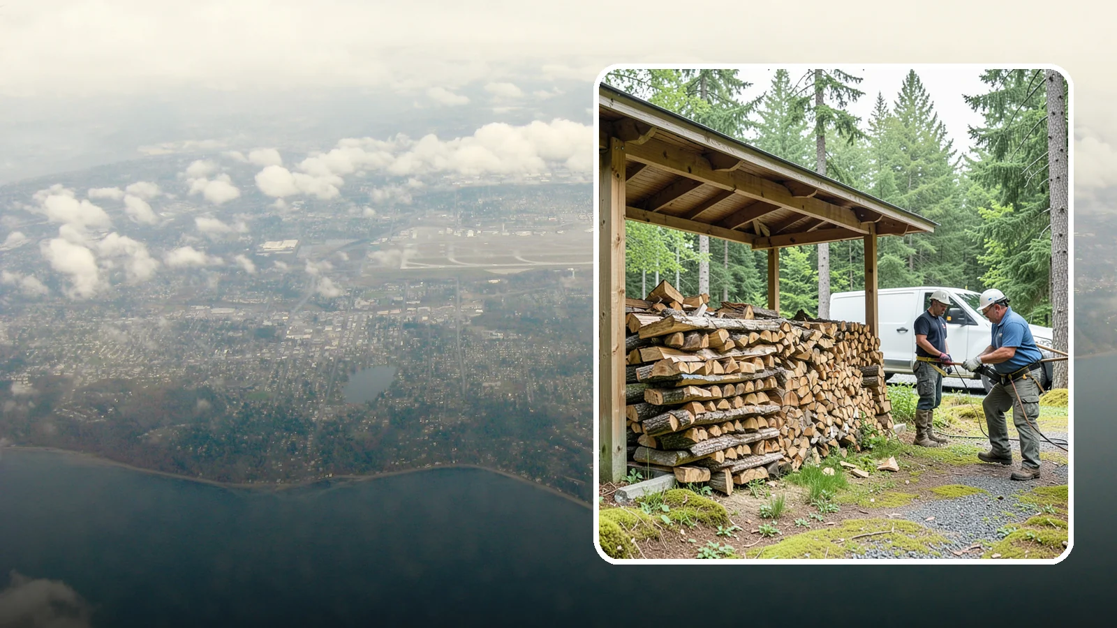 Firewood Stacking Service in Burien, King County, WA - Our firewood stacking service neatly and securely stacks your delivered wood so it seasons well and stays easy to access.