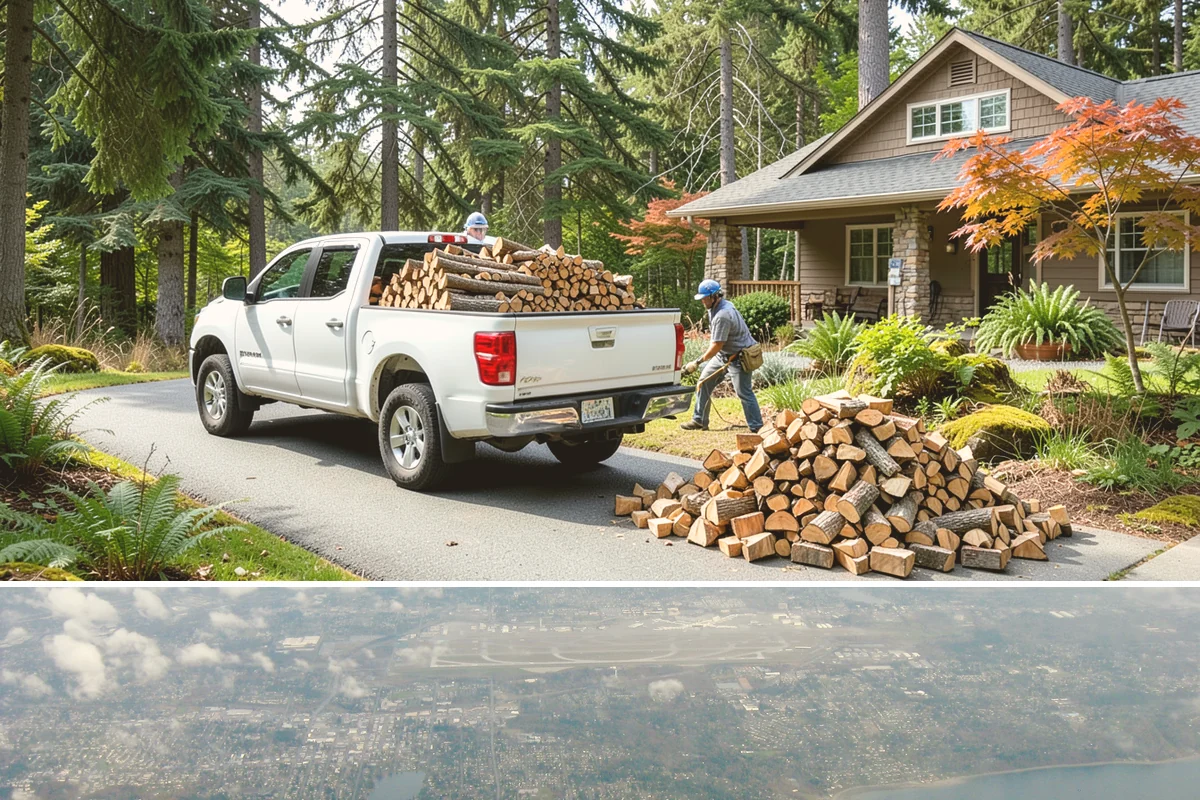 Firewood Stacking Service in Burien, King County, WA - Valuable in spring and summer when proper stacking maximizes seasoning before winter.