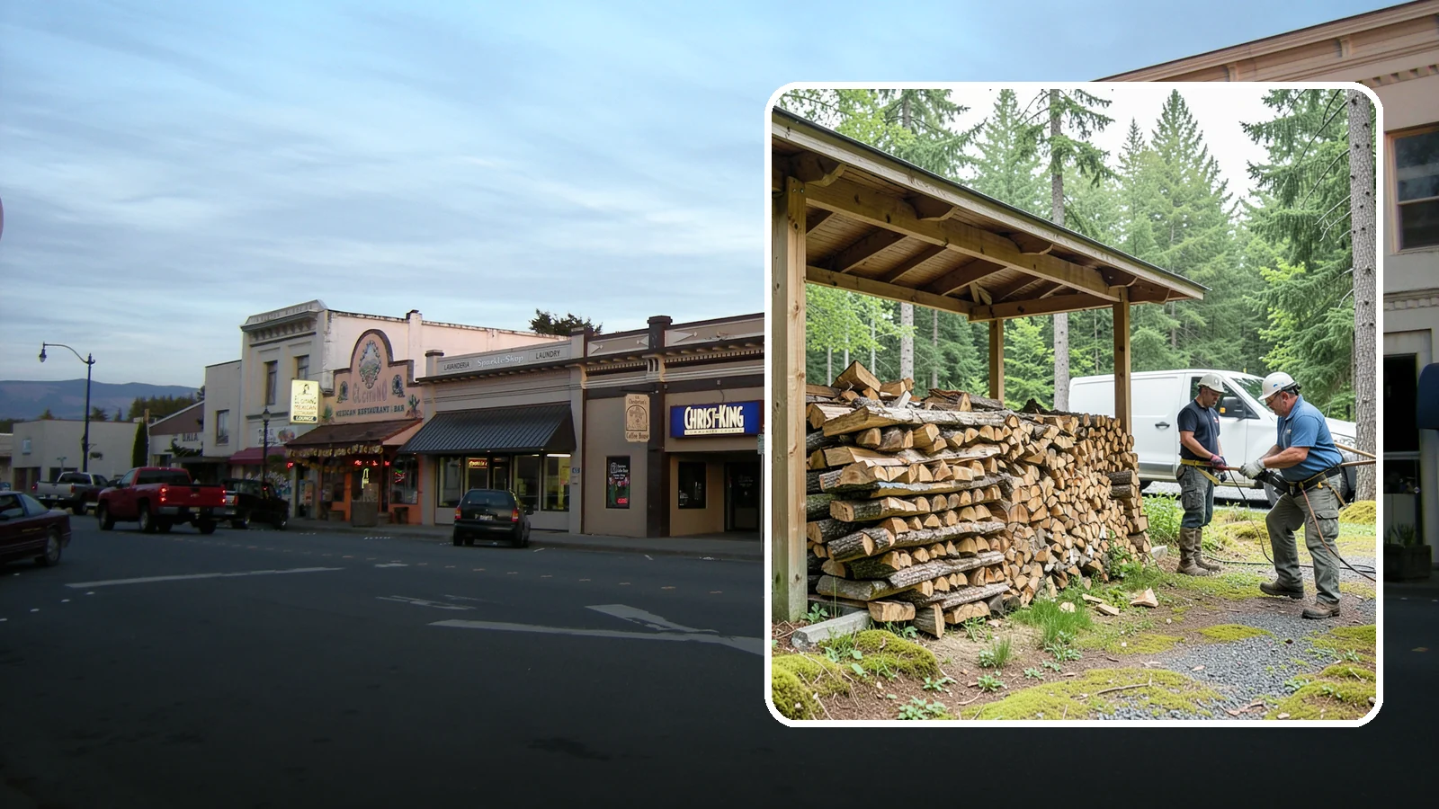 Firewood Stacking Service in Burlington, Skagit County, WA - Our firewood stacking service neatly and securely stacks your delivered wood so it seasons well and stays easy to access.
