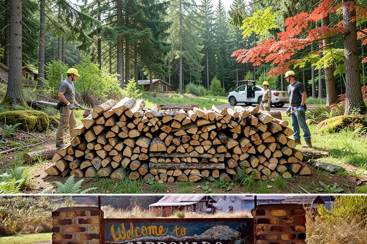 Firewood Stacking Service in Carbonado, Pierce County, WA - Valuable in spring and summer when proper stacking maximizes seasoning before winter.