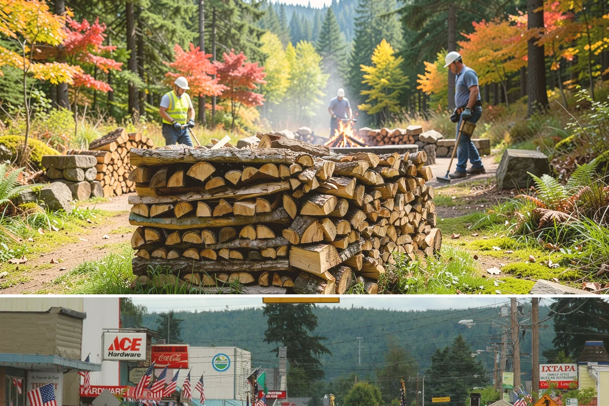 Firewood Stacking Service in Carnation, King County, WA - Valuable in spring and summer when proper stacking maximizes seasoning before winter.