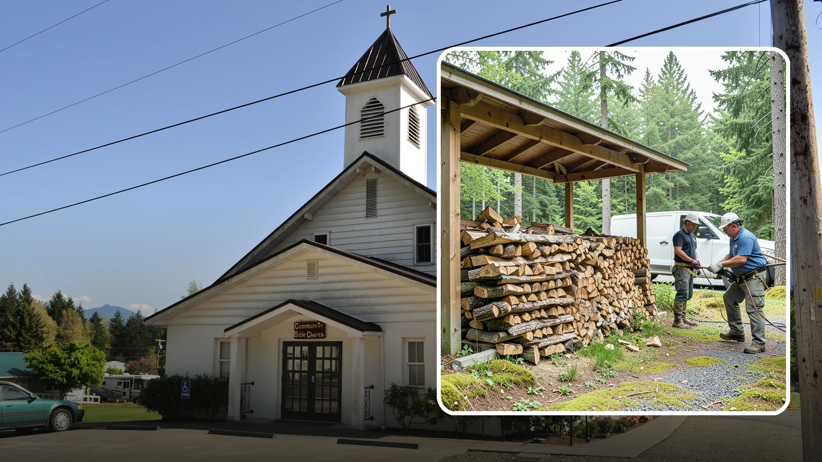 Firewood Stacking Service in Concrete, Skagit County, WA - Our firewood stacking service neatly and securely stacks your delivered wood so it seasons well and stays easy to access.