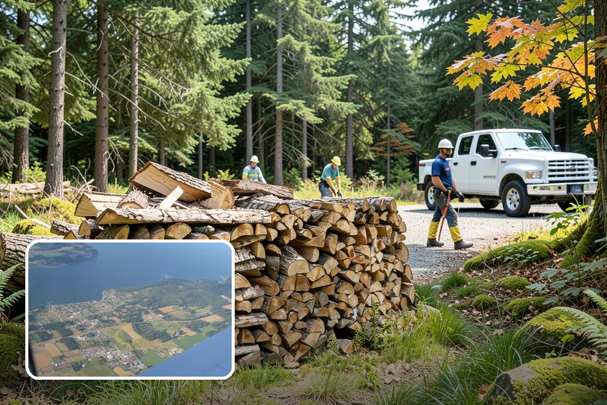 Firewood Stacking Service in Coupeville, Island County, WA - Saves you the time and labor of stacking