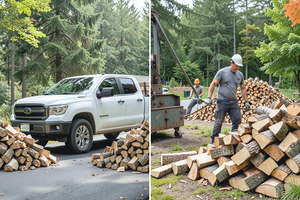 Firewood Stacking Service in Darrington, WA - Confirm where you want the wood stacked