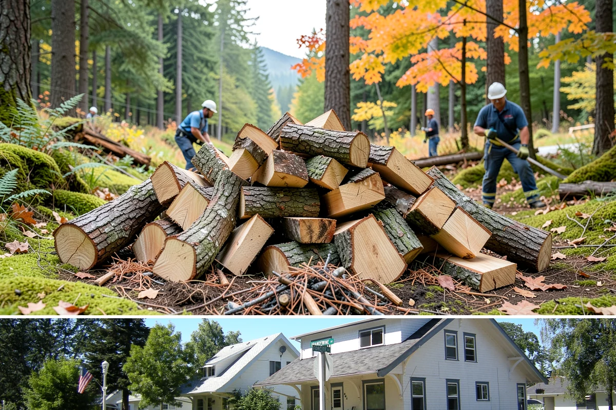 Firewood Stacking Service in DuPont, Pierce County, WA - Valuable in spring and summer when proper stacking maximizes seasoning before winter.