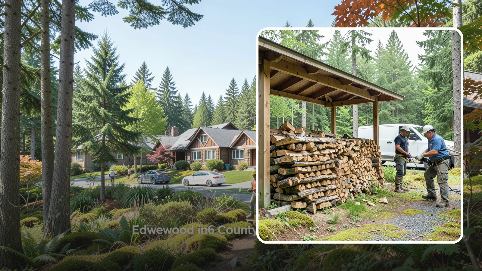 Firewood Stacking Service in Edgewood, WA - Our firewood stacking service neatly and securely stacks your delivered wood so it seasons well and stays easy to access.