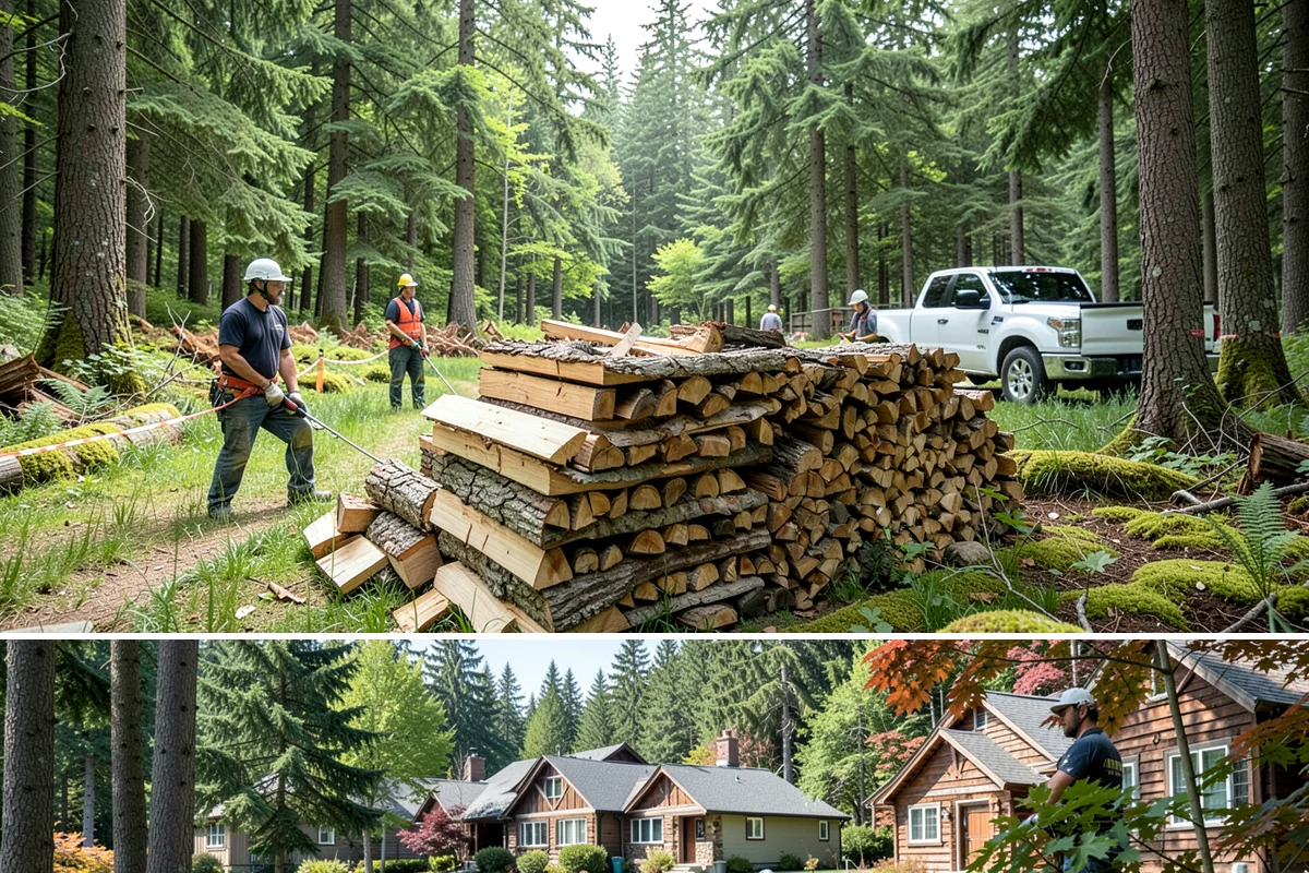 Firewood Stacking Service in Edgewood, WA - Valuable in spring and summer when proper stacking maximizes seasoning before winter.