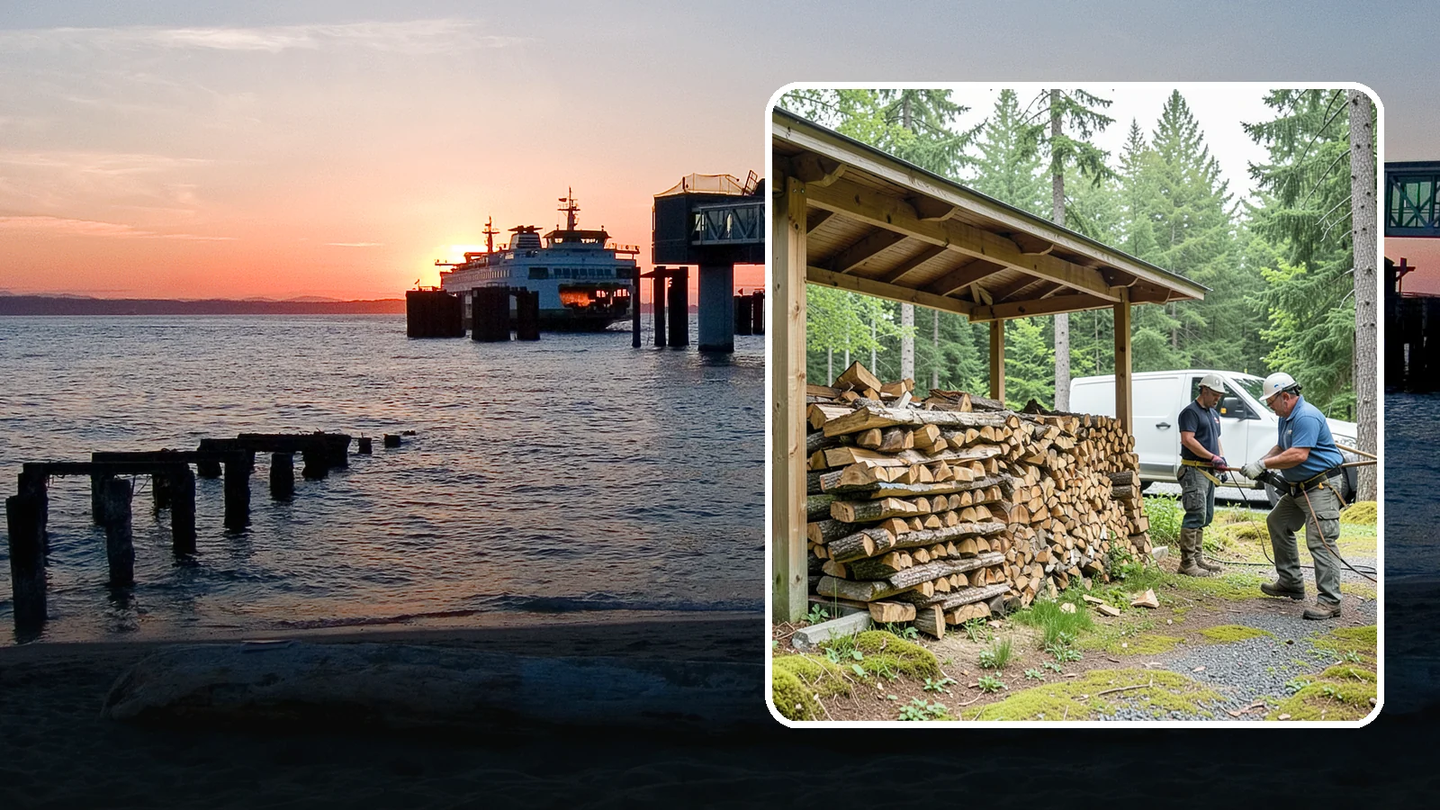 Firewood Stacking Service in Edmonds, Snohomish County, WA - Our firewood stacking service neatly and securely stacks your delivered wood so it seasons well and stays easy to access.