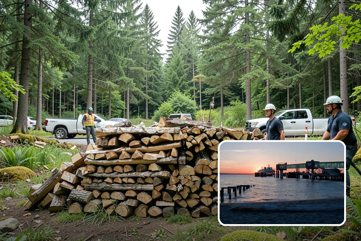 Firewood Stacking Service in Edmonds, Snohomish County, WA - Saves you the time and labor of stacking