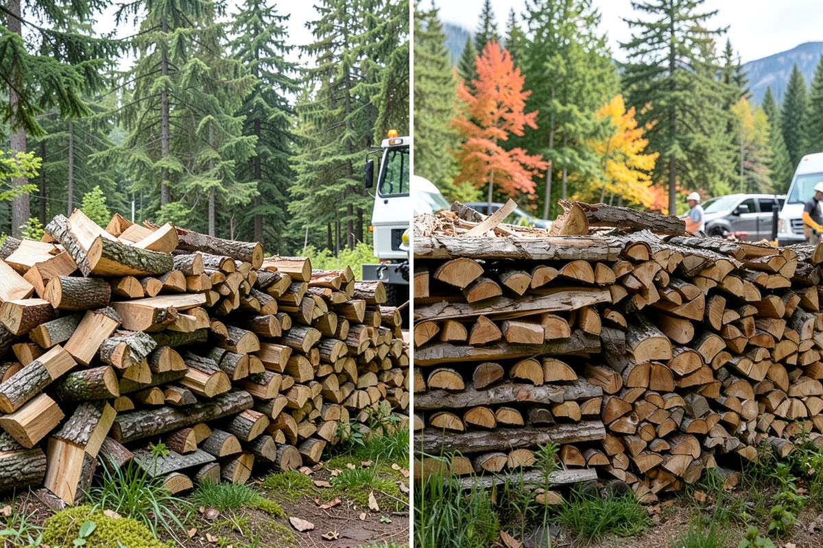 Firewood Stacking Service in Everett, Snohomish County, WA - Confirm where you want the wood stacked
