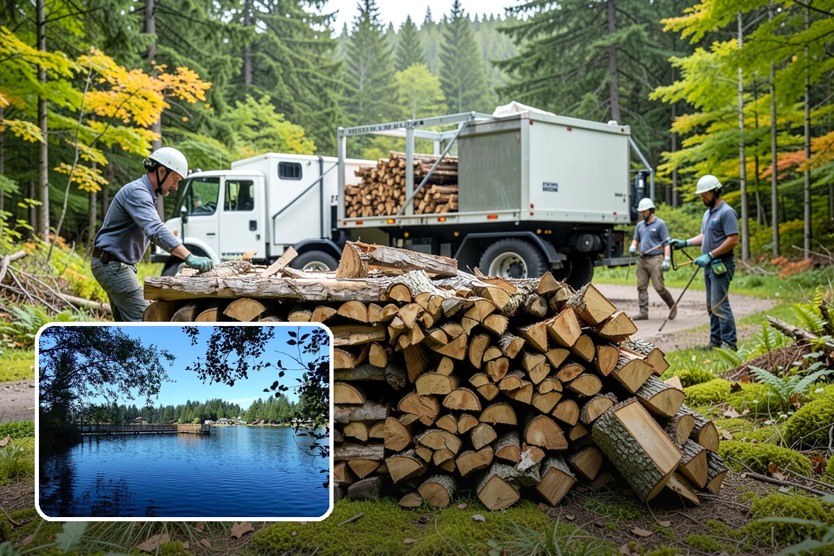 Firewood Stacking Service in Federal Way, King County, WA - Saves you the time and labor of stacking