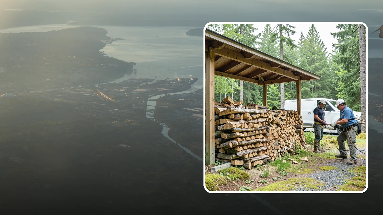 Firewood Stacking Service in Fife, Pierce County, WA - Our firewood stacking service neatly and securely stacks your delivered wood so it seasons well and stays easy to access.
