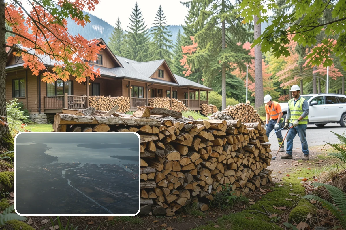 Firewood Stacking Service in Fife, Pierce County, WA - Saves you the time and labor of stacking