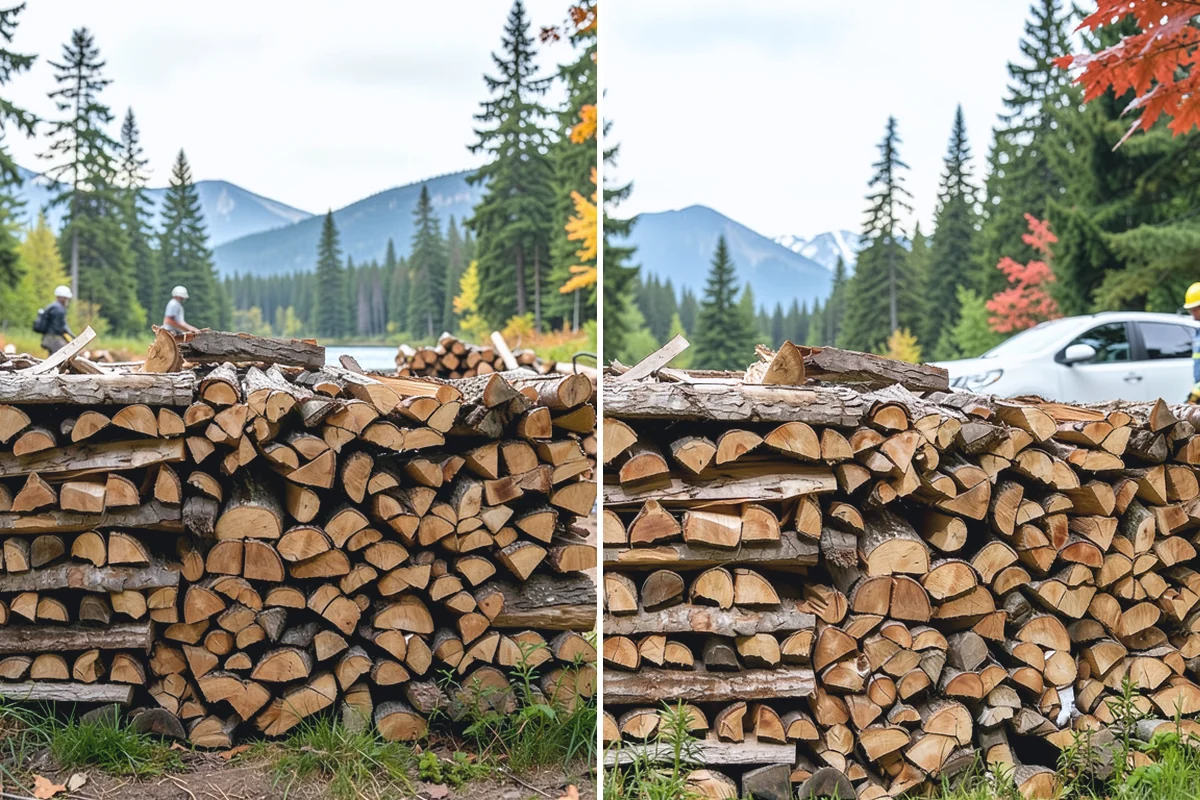Firewood Stacking Service in Gold Bar, Snohomish County, WA - Confirm where you want the wood stacked