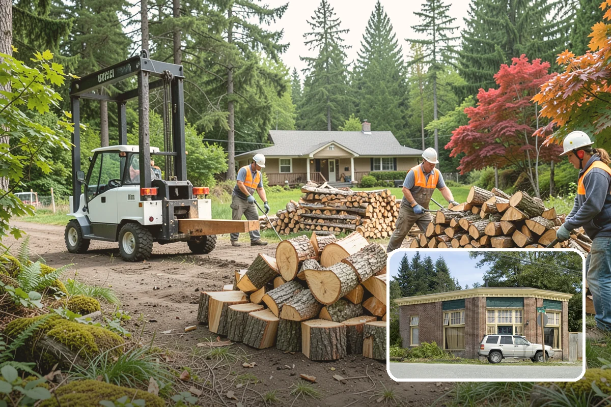 Firewood Stacking Service in Hamilton, Skagit County, WA - Saves you the time and labor of stacking
